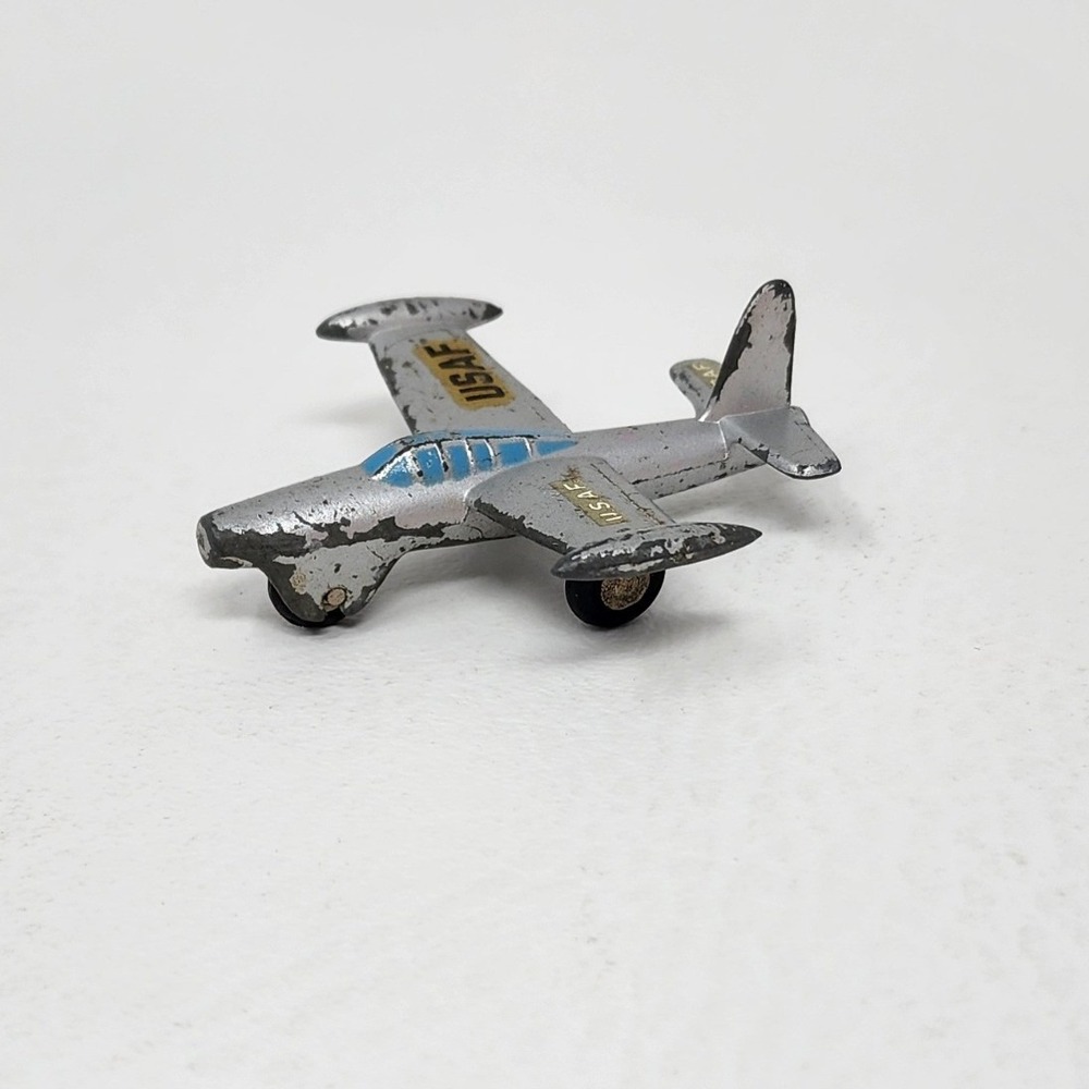 Original Vtg Schuco Piccolo Thunderjet 780 Metal Aircraft Toy West Germany